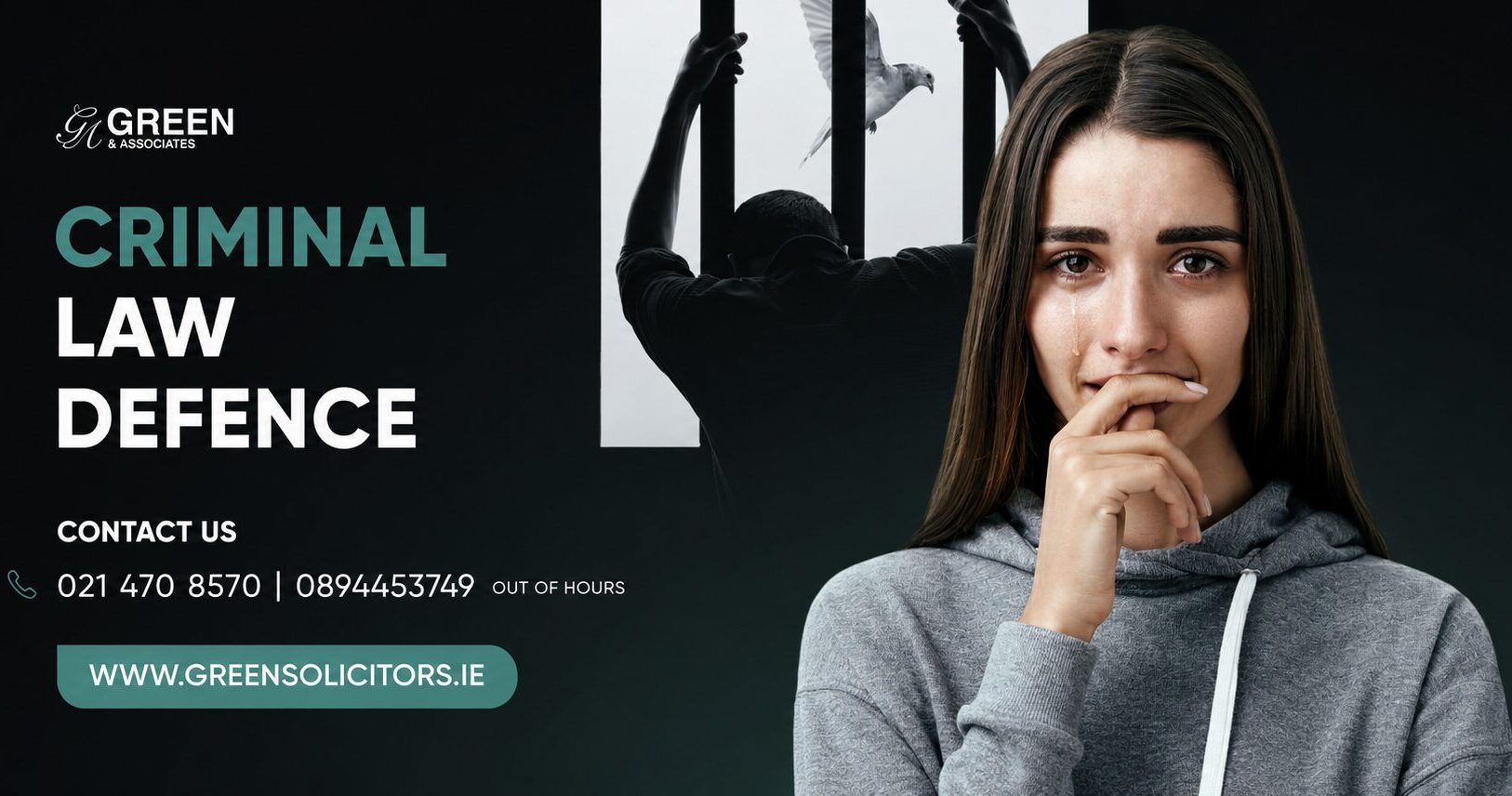 Woman worried about legal defense options.