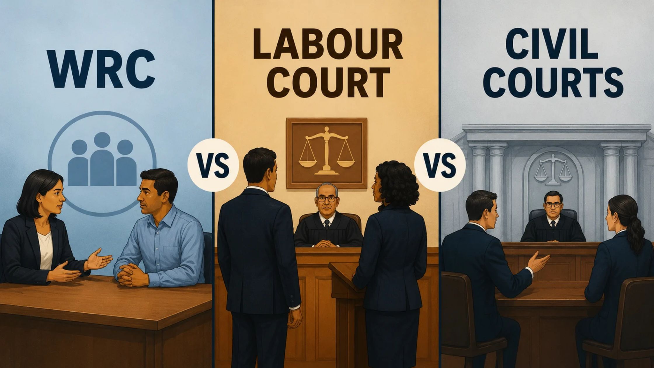 WRC vs Labour Court vs Civil Courts